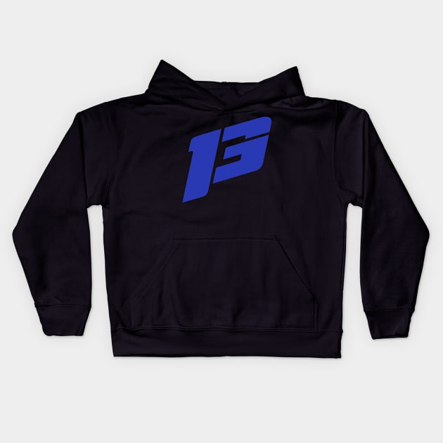 Paul George 13 Logo Kids Hoodie by Paul Andrew